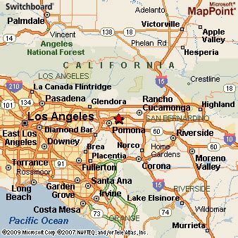 Montclair, California Area Map & More