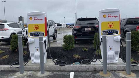 Shell installs first EV chargers in US at Boston airport - and they're ...