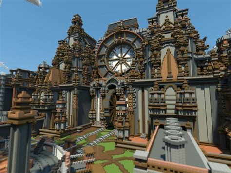 Steampunk hub | Minecraft steampunk, Minecraft, Minecraft projects