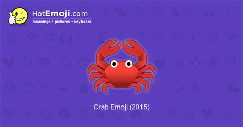 🦀 Crab Emoji Meaning with Pictures: from A to Z