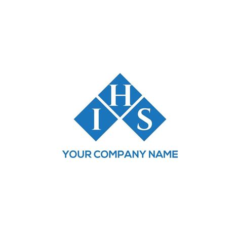 IHS letter logo design on WHITE background. IHS creative initials ...