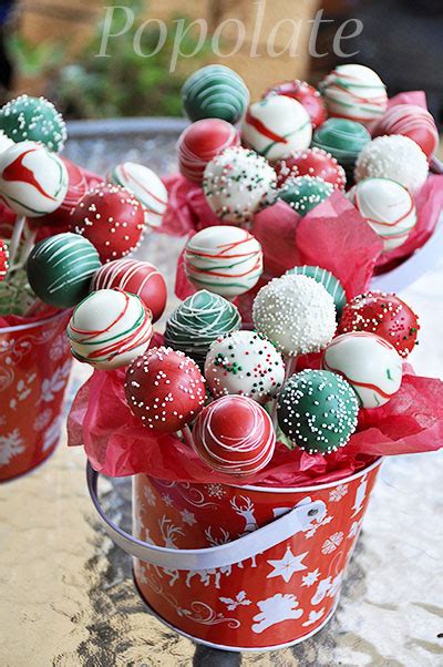 Christmas cake pops - Popolate