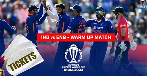 ODI World Cup 2023 Warm-up match: India vs England - Tickets, Tickets ...