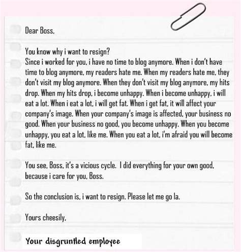 35 Hilariously Funny Resignation Letters