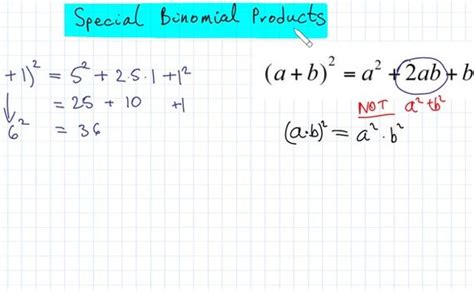 Special Binomial Products: Special Binomial Products - Part 1 ...