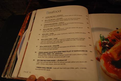 Seafood menu - Chat Thai, Haymarket | Authentic Thai restaur… | Flickr