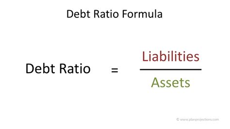 Debt Ratio in Financial Projections | Plan Projections