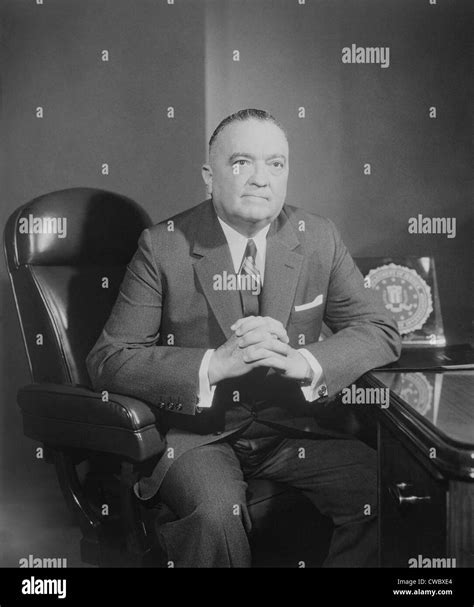 Portrait of FBI Director J. Edgar Hoover. Ca. 1960 Stock Photo - Alamy