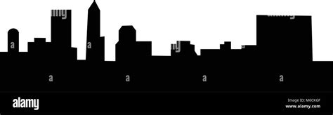 indianapolis skyline silhouette on white background Stock Vector Image ...