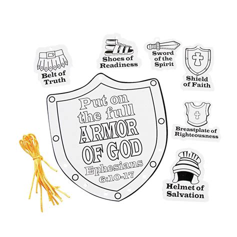 Armor Of God Printable Craft - Printable Word Searches