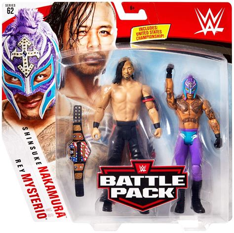 WWE Wrestling Series 62 Rey Mysterio & Shinsuke Nakamura Action Figure ...