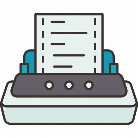 Dot, matrix, printer, paper, printing icon - Download on Iconfinder