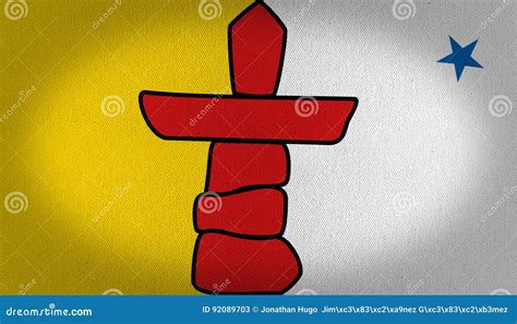 Nunavut Flag. Waving Flag Of Nunavut Province, Canada Royalty-Free Stock Image | CartoonDealer ...