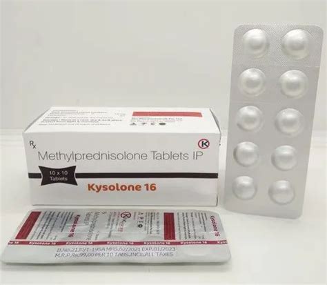 Methylprednisolone Tablets IP 16mg at Rs 92/strip | Methylprednisolone ...