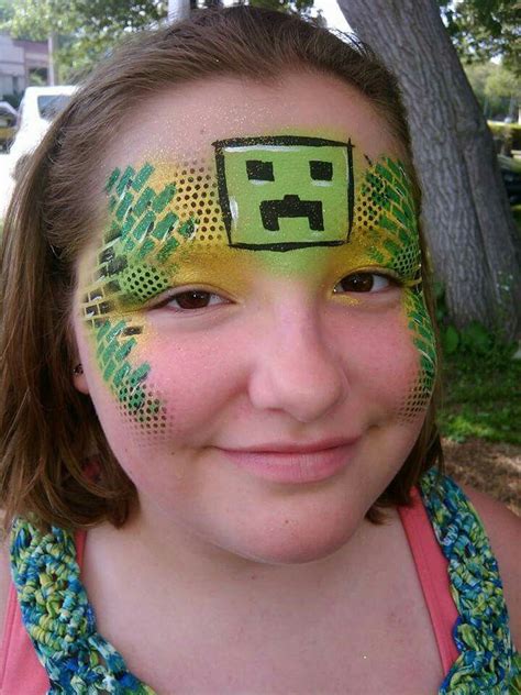 Minecraft creeper | Halloween fun, Carnival face paint, Minecraft