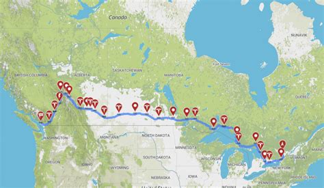 Toronto to Vancouver EV Road Trip Plan - Charging Times and Costs