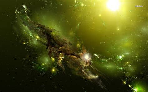 Green Nebula Wallpaper - WallpaperSafari