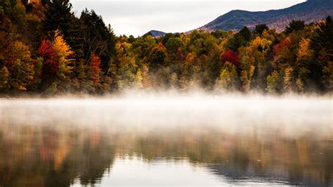 Please Fall, come back! Waterbury Reservoir, Vermont [8556x4813] - Nature/Landscape Pictures