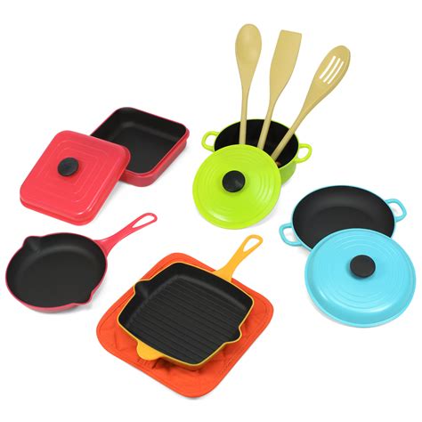 Mini Modern Cookware Set | 12 Piece Kitchen Set for Kids | Dishwasher Safe - Walmart.com