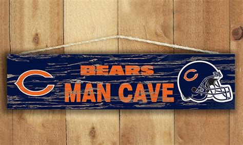 Chicago Bears Distressed Man Cave Sign | Groupon