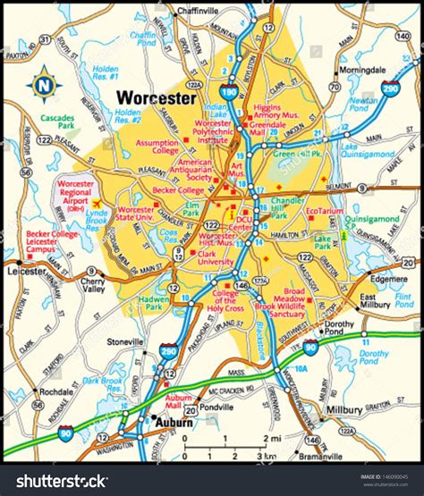 Worcester Ma District Map