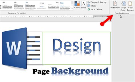 How to Design Page Background in Microsoft Word 2016 - wikigain