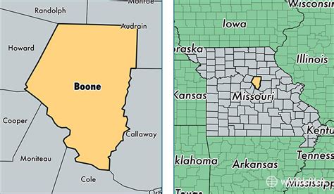 Boone County, Missouri / Map of Boone County, MO / Where is Boone County?