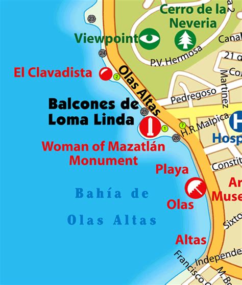 mapa de mazatlan, mapa de mazatlan mexico con fotos y el clima