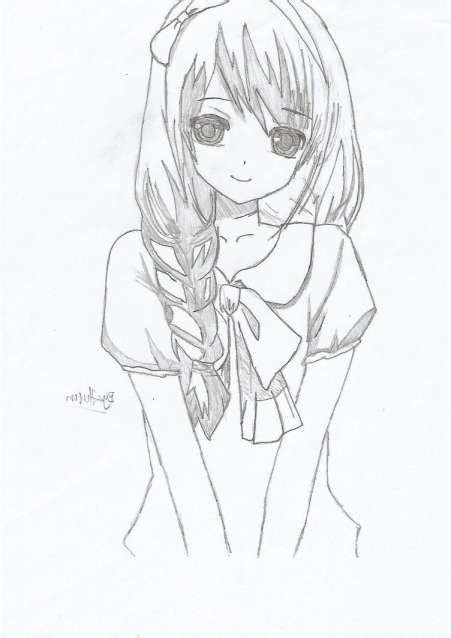 Easy Cute Anime Drawings In Pencil