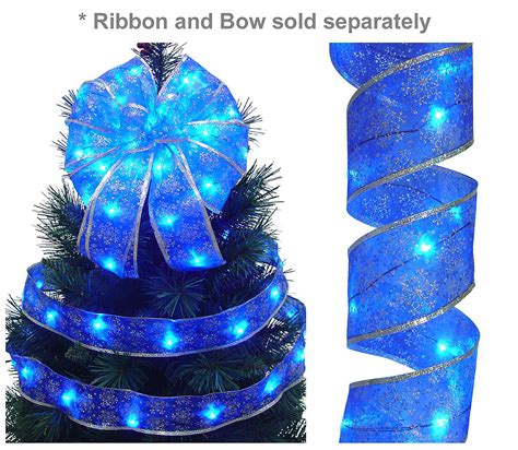 Starlite Creations 12Ft LED Christmas Décor Ribbon Lights, 36 Lights ...