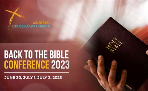 Back to the Bible Conference 2023 - Christian church