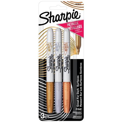 Sharpie Metallic Permanent Markers 3-Color Set