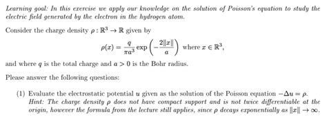 Solving the Poisson equation