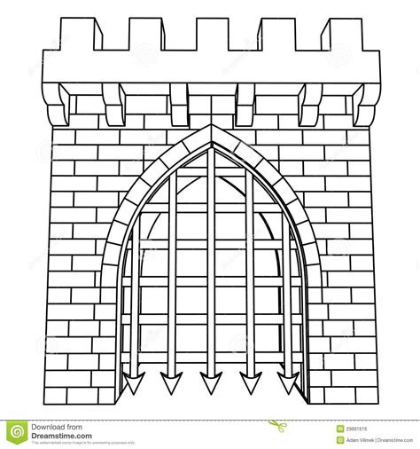 Castle Gate Drawing