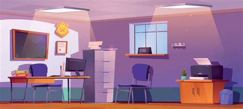 Cartoon Office Room Background