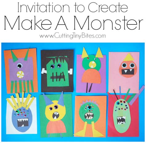 Invitation To Create: Make A Monster | What Can We Do With Paper And Glue