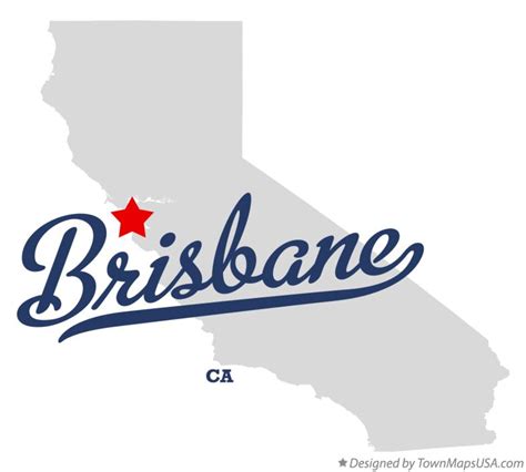 Map of Brisbane, CA, California