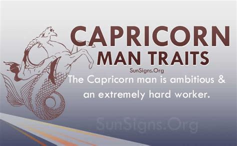 Capricorn Man Personality Traits & Characteristics - SunSigns.Org