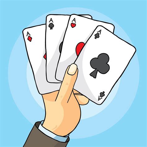 Hand With Playing Cards Vector 213421 Vector Art at Vecteezy