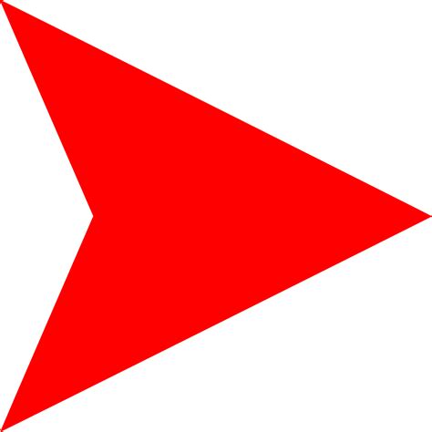 Download Red Arrow Right Png Clipart Arrow Clip Art - Triangle Flag Svg Transparent Png - Full ...