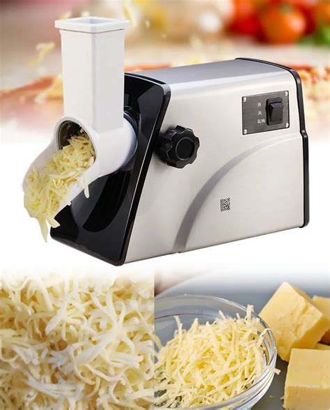 Cheese Slicer Electric Commercial Automatic Shredder mozzarella shredded Cheese Grater Household ...