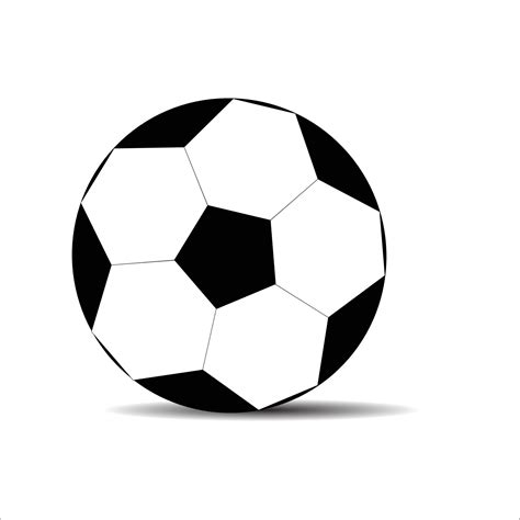 Soccer ball black white 23116430 Vector Art at Vecteezy