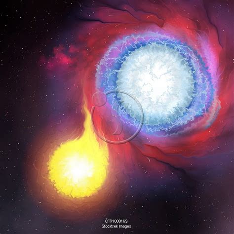 A binary star system. | Stocktrek Images