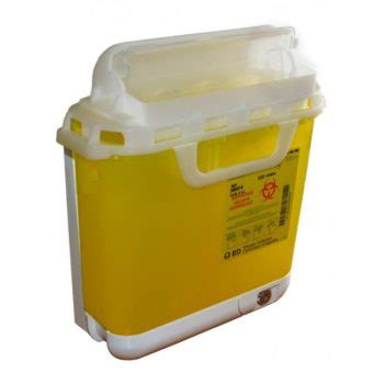 Sharps Container & Wall Bracket - 5.1 Litre - Bluewater First Aid