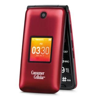 Consumer Cellular Go Flip Cell Phone - Red