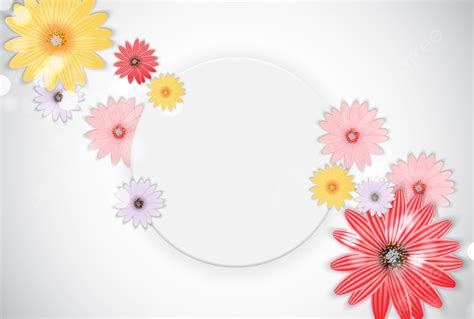 Cute Background With Frame And Flowers, Graphic, Beautiful, Wreath ...