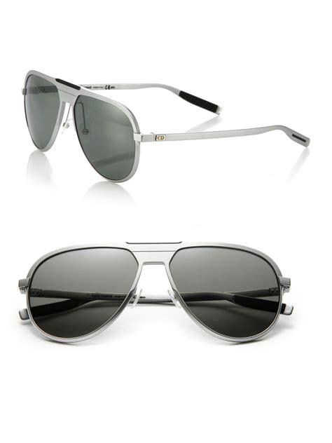 Dior homme 136/s 59mm Mirror Aviator Sunglasses in Metallic for Men | Lyst