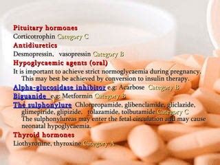 Drugs safety in pregnancy | PPT