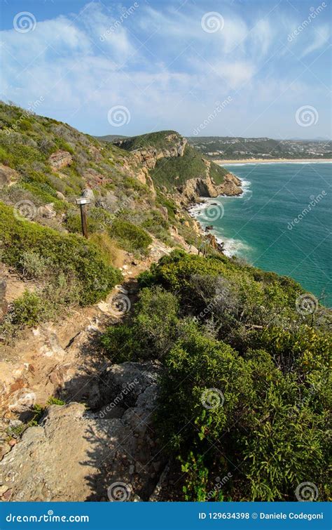 Robberg Peninsula Nature Reserve Path Above the Indian Ocean South Africa Stock Photo - Image of ...