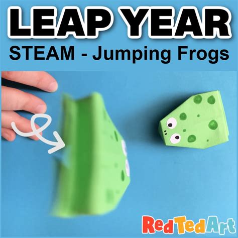 Leap Year Jumping Frog Activity - Red Ted Art - Kids Crafts